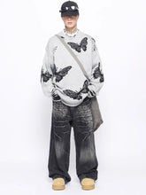 Threebooy 【Mz】broken holes design oversize knit na1545
